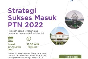 Webinar Sukses Masuk PTN 2022