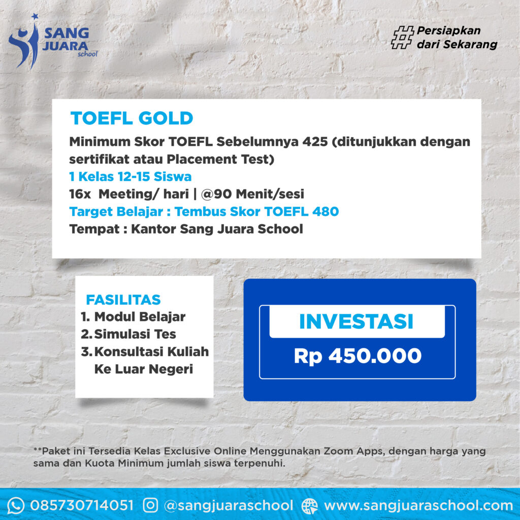program toefl gold sang juara school 2